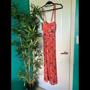 American Rag Pink Strappy Floral Dress